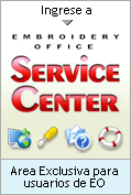 Ingrese a Embroidery Office Service Center, �rea exclusiva para usuarios de EO
